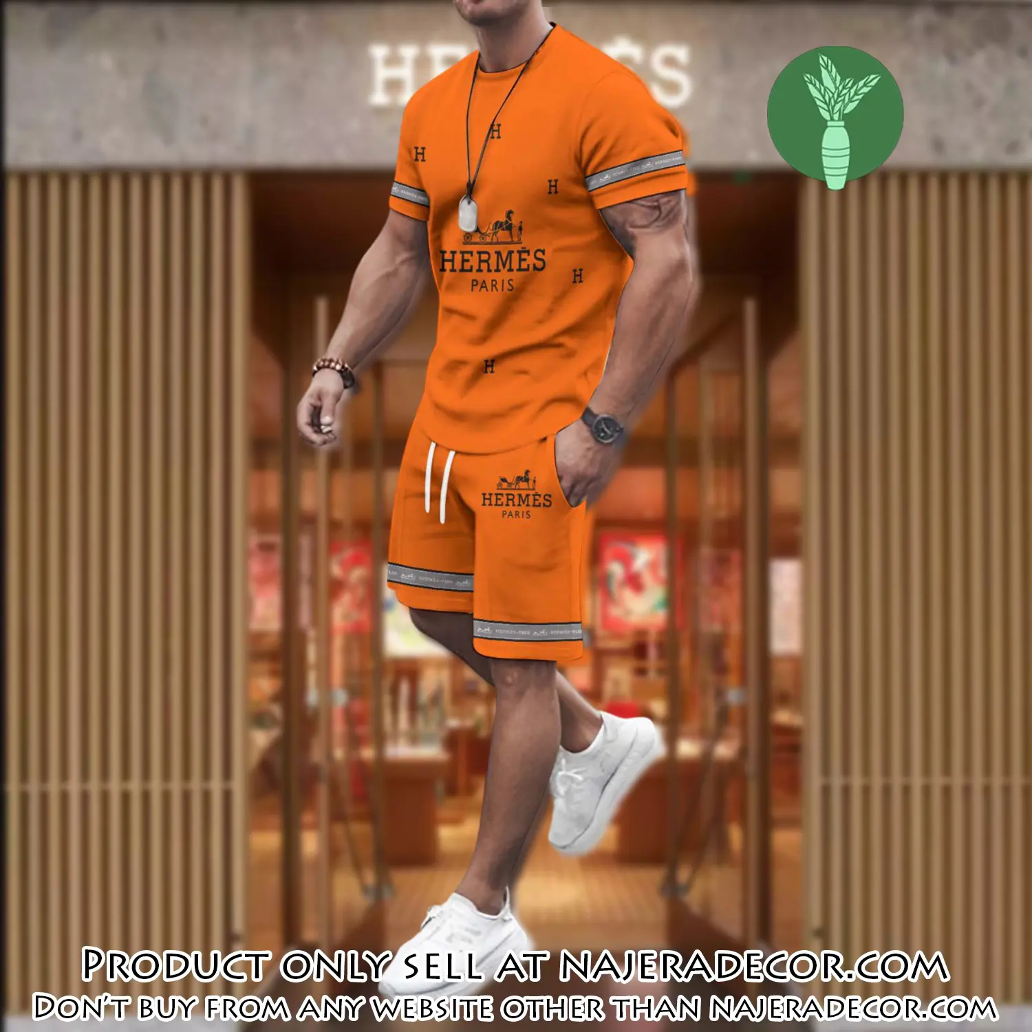 Hermes combo unisex tshirt & short limited luxury outfit cts1107 njr3002161